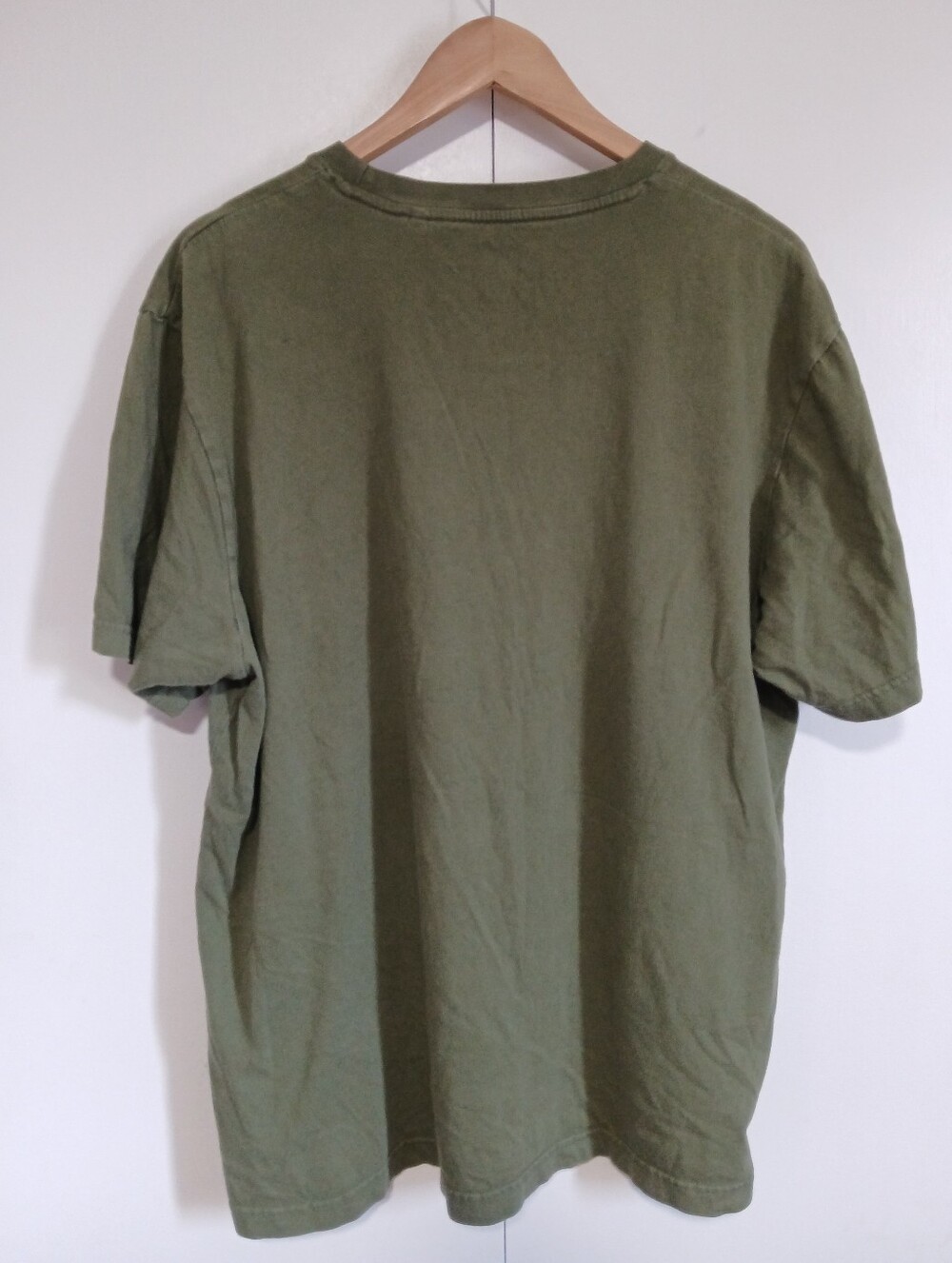 CAT Caterpillar Olive Military Green Trademark Logo Graphic Tee T-Shirt Large - Picture 2 of 6